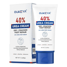 OUKEYA Urea Cream 40 Percent Tube 3 Oz, Foot  Hand Cream for Dry Cracked, 40 pe