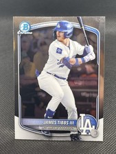 Topps 2025 Bowman Chrome  Prospects James Tibbs III Dodgers #BDC-74 Baseball