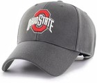 OHIO STATE BUCKEYES HAT CHARCOAL MVP NCAA FOOTBALL TEAM LOGO NEW CAP