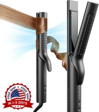 Rizador de pelo 2 en 1, plancha de pelo de 1,25" para cabello largo y corto NEW