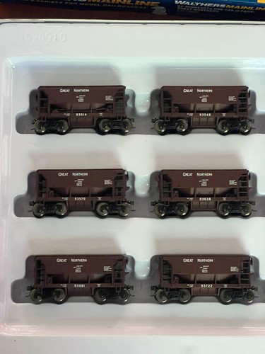 Coches Great Northern Ore (paquete de 6) con cargas de mineral - Walthers 910-58005 - escala HO | Condition: Used