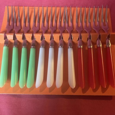 Vintage Cocktailgabeln 12er Set 