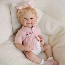 18in Real Reborn Baby Doll Suesue Vinyl Lifelike Toddler Girl Handmade Kids Gift