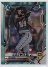 2021 Bowman Draft Chrome Aqua Lava Refractor 90/199 Lonnie White Jr #BDC-28 2f4