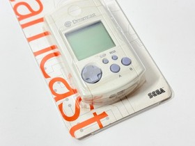 SEGA Dreamcast Visual Memory Unit VMU White 1998 Japan Rare w/ Instructions Test