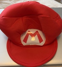 Mario Costume Hat Red Nintendo Cosplay FAST SHIPPING Supermario Costume Adult