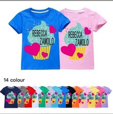 ZAMFAM Kids Rebecca Zamolo Short Sleeve T-Shirt Childrens Fun Youtube Tee Top