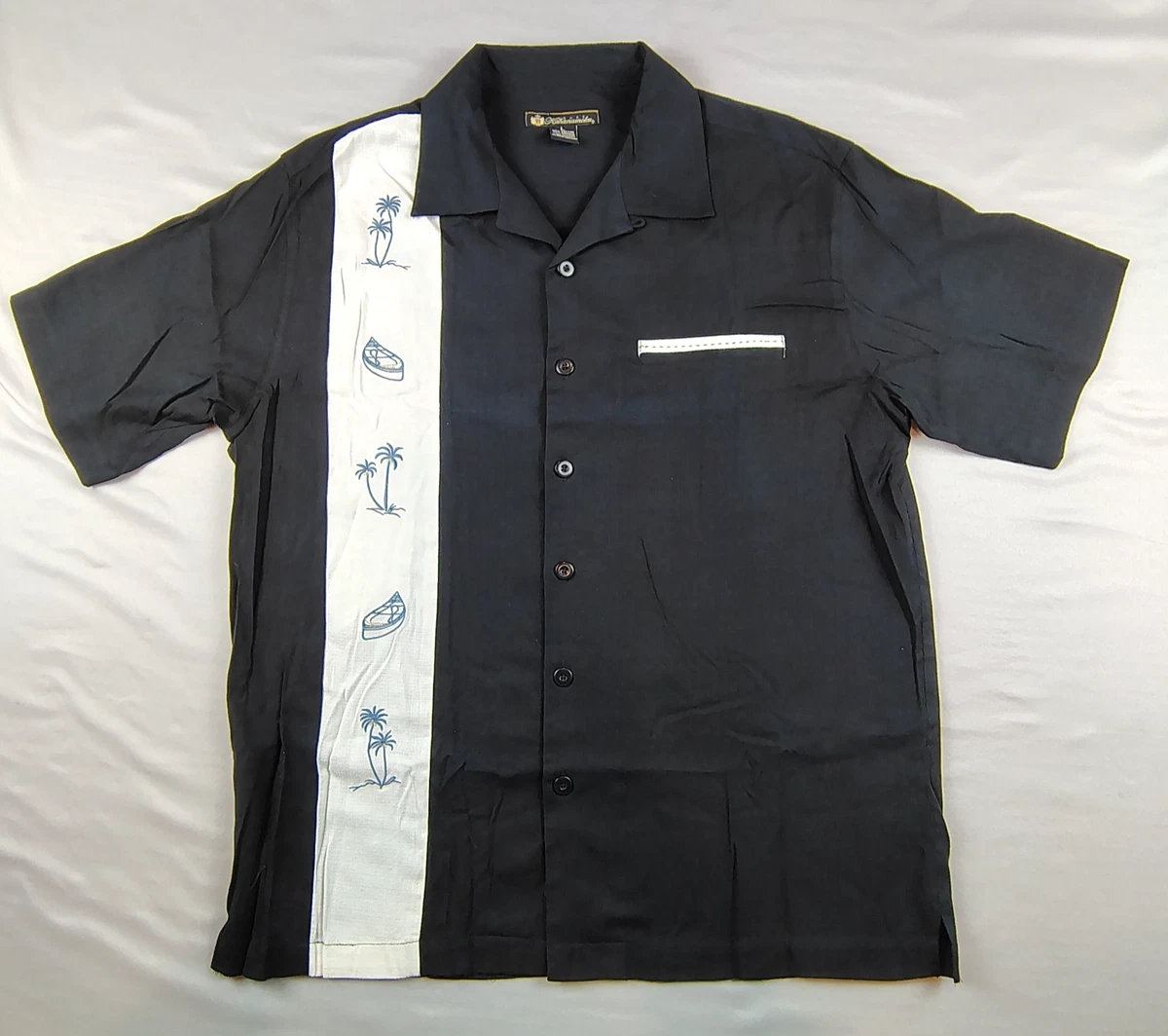 週末2日間売り切りセールコアウッドHawaii製vintage DUKE 25+ Duke Kahanamoku Hawaiian Casual Button-Down Shirts for Men for