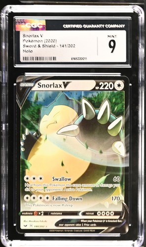 Snorlax V graded CGC 9 for sale on eBay