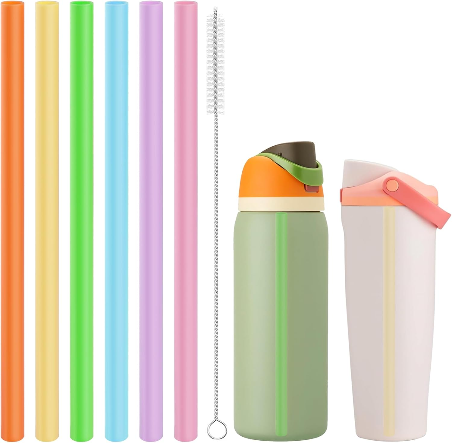 Replacement Straws Compatible with Owala Freepsip 24Oz,32Oz Water Bottle,Replace
