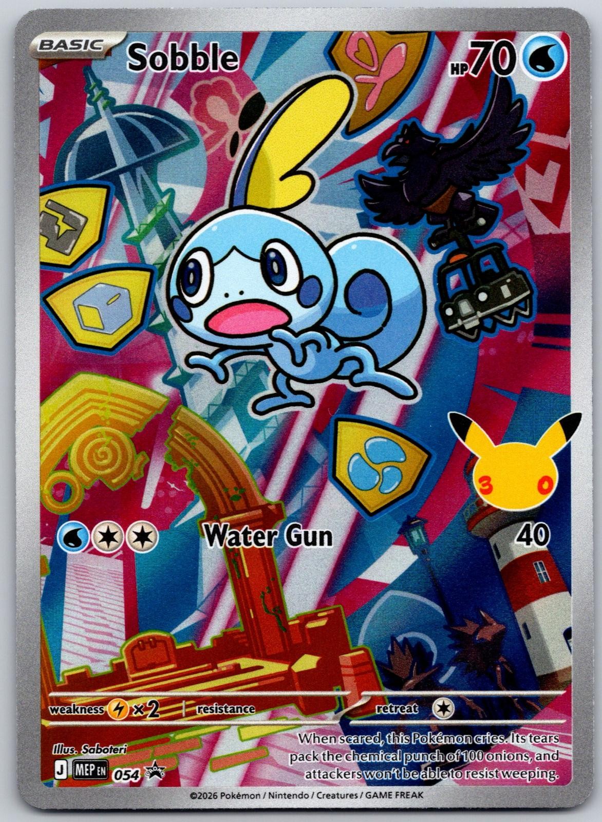 Sobble 054 Promo ME: Mega Evolution Promo Pokemon Holo Near Mint
