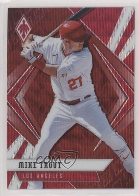 2021 Panini Chronicles Phoenix Ruby Wave 33/199 Mike Trout #19 1j7t
