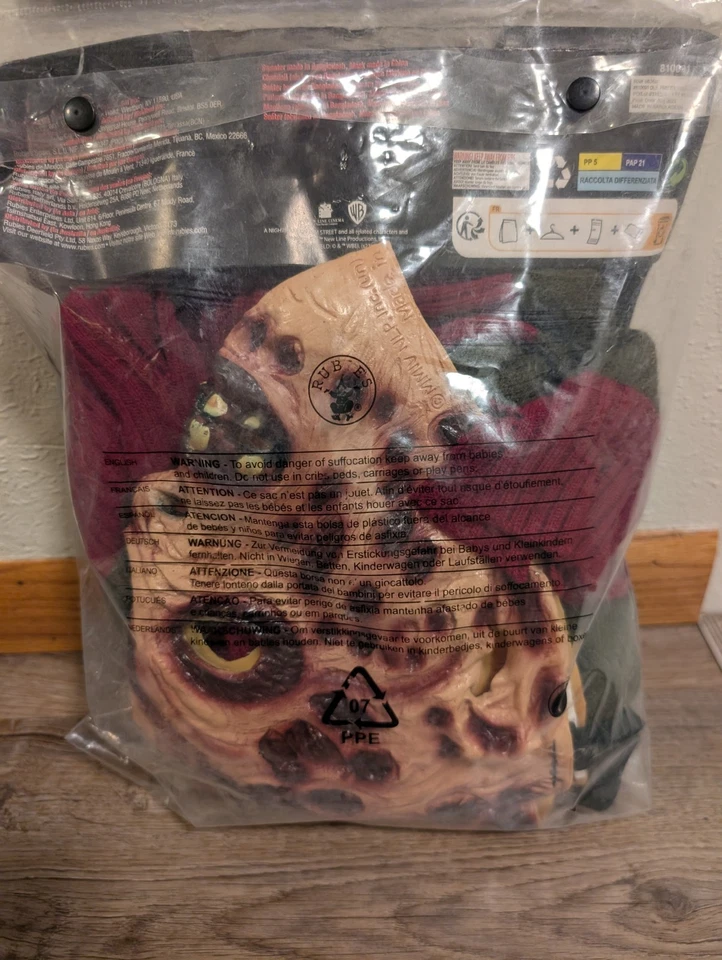 Freddy Krueger Suéter Máscara Pesadilla Olm Street Vestido Elegante Disfraz de Halloween Foto 4 de 4