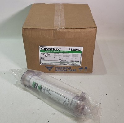 NEW Case of 12, Fresenius Medical Care Optiflux F180NRe High-Flux Dialyzer