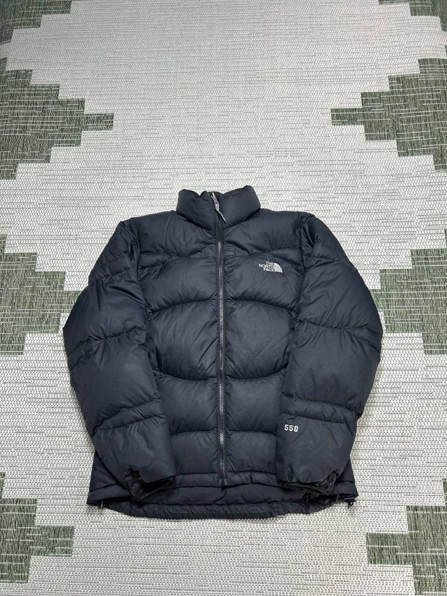 The North Face Nuptse Jacket Womens Medium Black 550 Down Full Zip