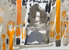 Oskar Koller Abstrakt zeitgenössisch signiert Farblithografie 1979 18/90