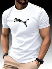 Men's Quick Dry Short Sleeve Gym Running Moisture Wicking Round Neck T-Shirt