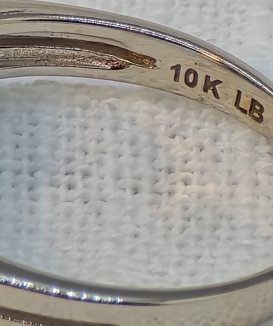 Large Rectangle Moldavite Ring w/Accent Stones ~~… - image 5