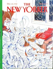 New Yorker cover Witte Santa gets faxed list 12/14 1992