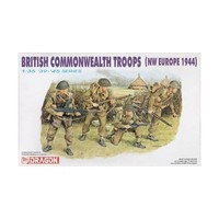 Commonwealth Troops 1:3 5 Figure Kunststoff Modell Kit Dragon Models