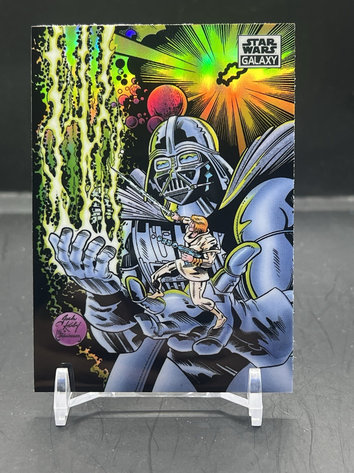 2021 Topps Star Wars Chrome Galaxy Refractor Larger Than Life