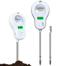 6-in-one Soil Test Kit-Soil Moisture Meter/PH Meter/Fertility/Sunlight Intens...