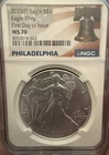 2025 (P) American Silver Eagle w/ Eagle Privy NGC MS70 Early Releases