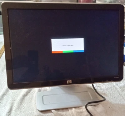 HP w1907 Widescreen LCD Monitor 19" DVI VGA Built-in Speakers 435820-101 RK283AA - Image 1 of 4