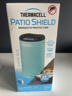 Brand New -  THERMACELL Patio Shield Mosquito Protection GLACIAL BLUE -Sealed