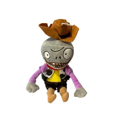 Plants vs Zombies 2 PVZ Figures Plush Toy Stuffed Doll Cowboy Zombie Suction Cup