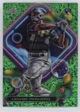 2023 Topps Cosmic Chrome Green Space Dust Refractor 15/75 Liover Peguero 11pj