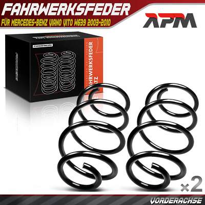 2x Federn Fahrwerksfeder Vorderachse für Mercedes-Benz Viano Vito W639 2003-2010