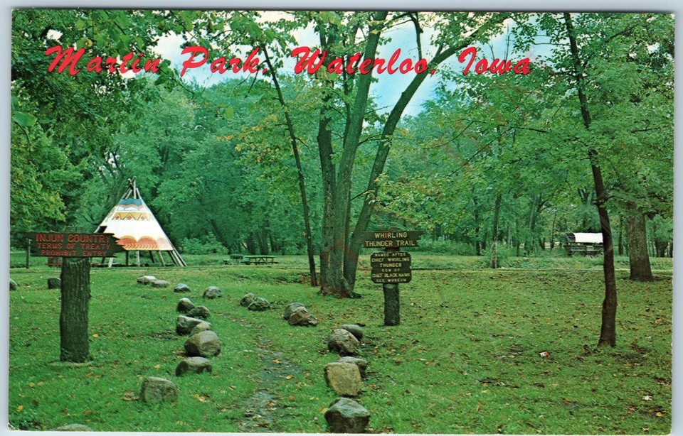 c1950s Waterloo, IA Martin Parks Chief Whirling Thunder Injun Indian