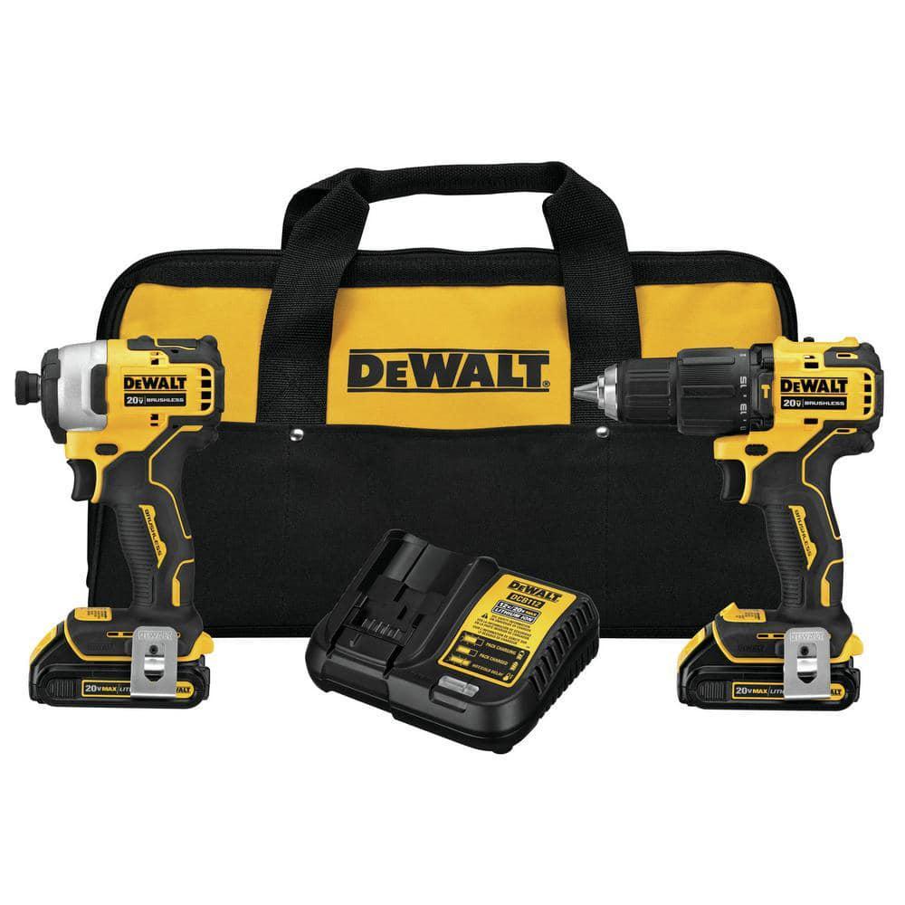 Compact Drill Home Depot Cordless Combo Kits DEWALT 2-Tool Combo