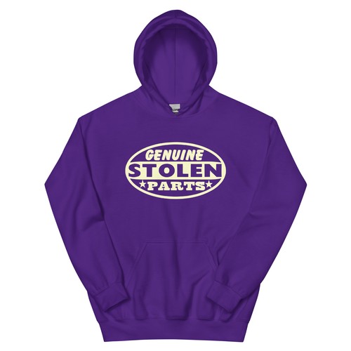 GENUINE STOLEN PARTS HOODIE SWEATSHIRT HOT ROD GASSER MUSCLE CAR RAT ROD - Picture 7 of 13