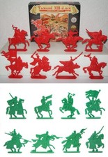 LAD Flat Toy Soldiers 13TH RUSSIANS AND TEUTONICS 2 sets 16 figures Scale 1/3