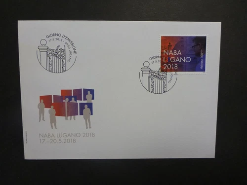 SWITZERLAND 2018 NABA LUGANI STAMP EXPO FDC FIRST DAY COVER
