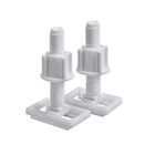 <!--F#f_0-->Rectangular Toilet Seat Hinge Bolt Screws Universal Plastic Fixing Hinge with...<!--F/-->