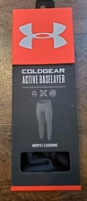 Under Armour UA Coldgear Active Baselayer Leggings Black Mens Small New SM