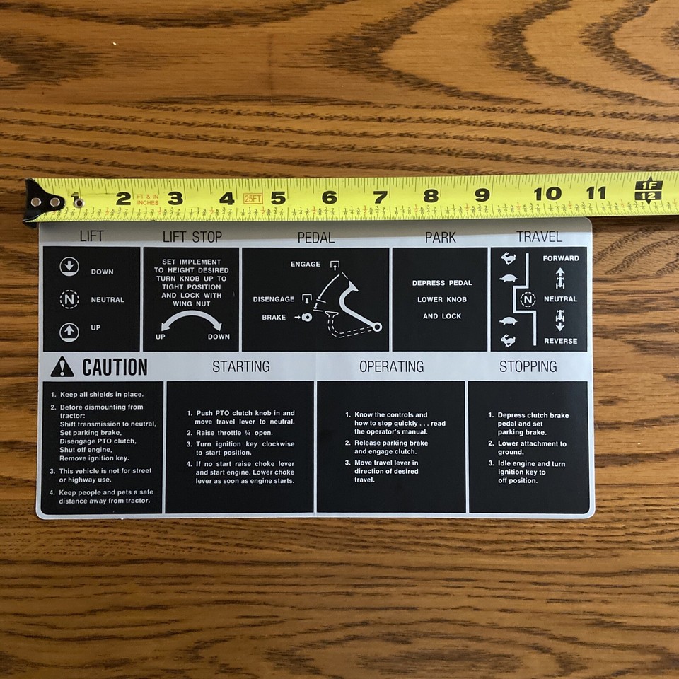 John Deere 140 Tractor M45842 Repro Fender Deck Decal | eBay