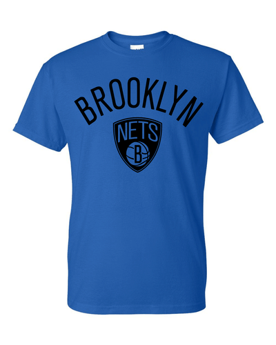 Brooklyn Nets Old Skool Logo T-Shirt - Sizes S-5XL & Youth Kids - Picture 7 of 25