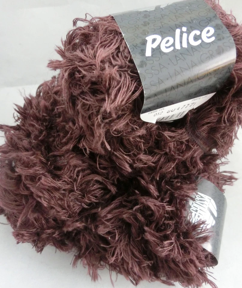 (119 €/kg): 50 g Pelice, Flausch-/Fellgarn, Lana Grossa, Fb. 012 #2137 - Bild 2 von 3