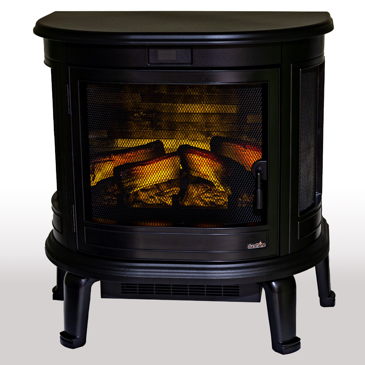 Duraflame 3D Black Curved Front, Infrared Electric Fireplace Stove | eBay