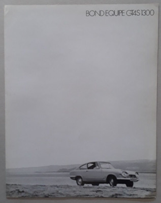 Bond Equipe GT4S 1300 Brochure c.1968