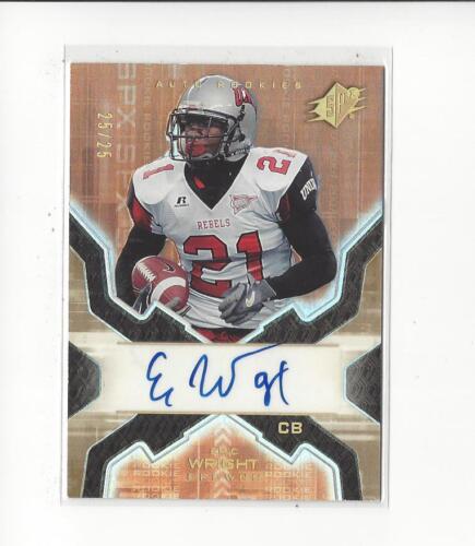 2007 SPx Gold Holofoil #174 Eric Wright RC AUTOGRAPH Browns UNLV /25 - Picture 1 of 1