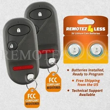 Replacement for Honda Accord Civic Keyless Entry Remote Car Key Fob Pair