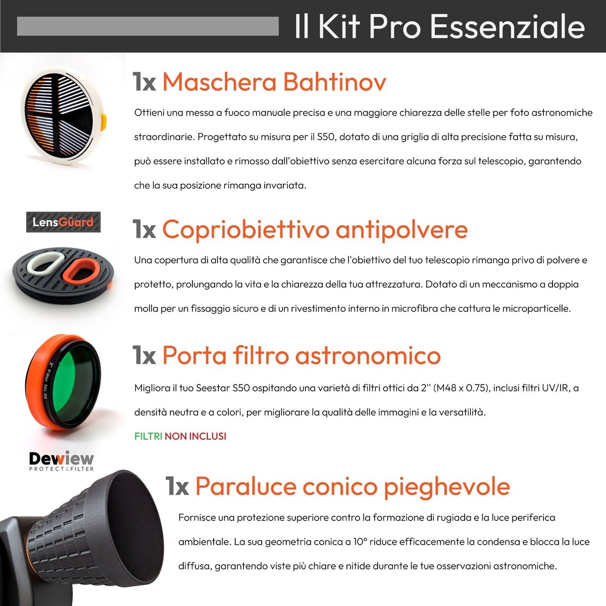 Paraluce anticondensa per Seestar S50 – ASTRONOMY STORE Paraluce anticondensa per Seestar S50 – ASTRONOMY STORE