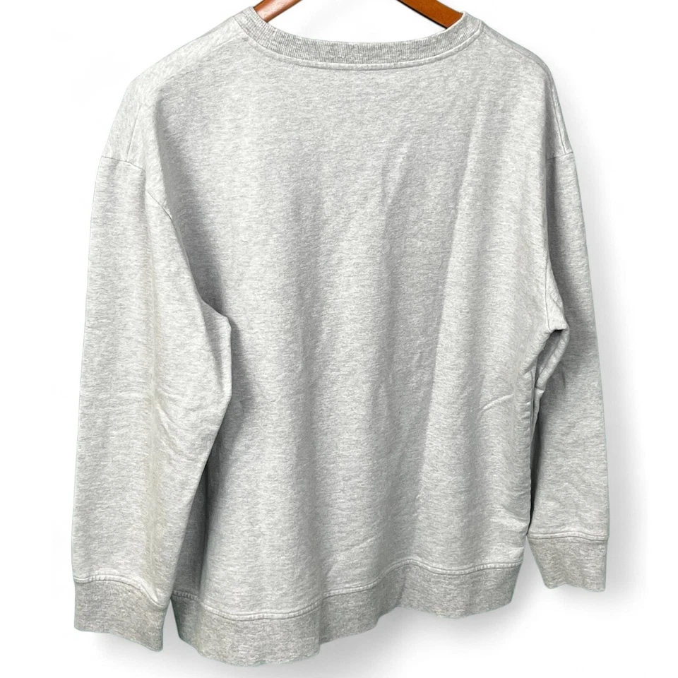 Sudadera para hombre Jason Wu gris cuello redondo con corazón extraíble talla M Foto 2 de 4