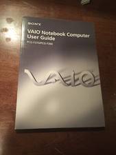 Sony Vaio Notebook Computer User Guide - For Laptop Models PCG-F370 PCG-F390