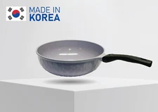 12'' Ceramic Frying Wok Cookware Nonstick Ceramic Interior Exterior Cooking Pan